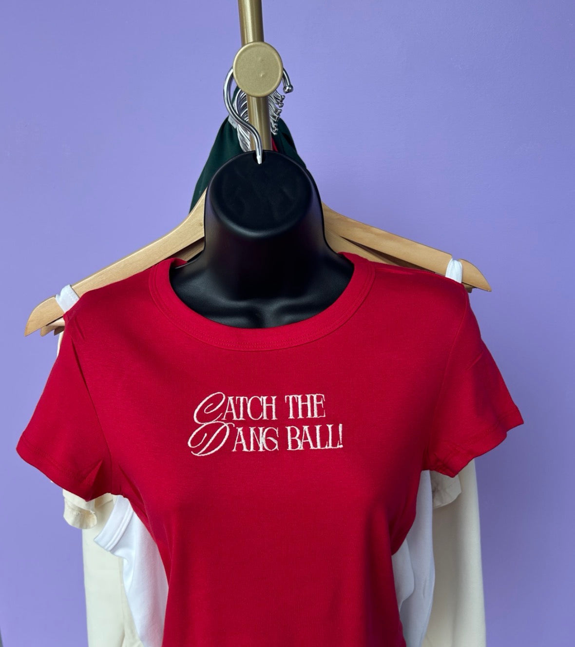 Catch the dang ball baby tee