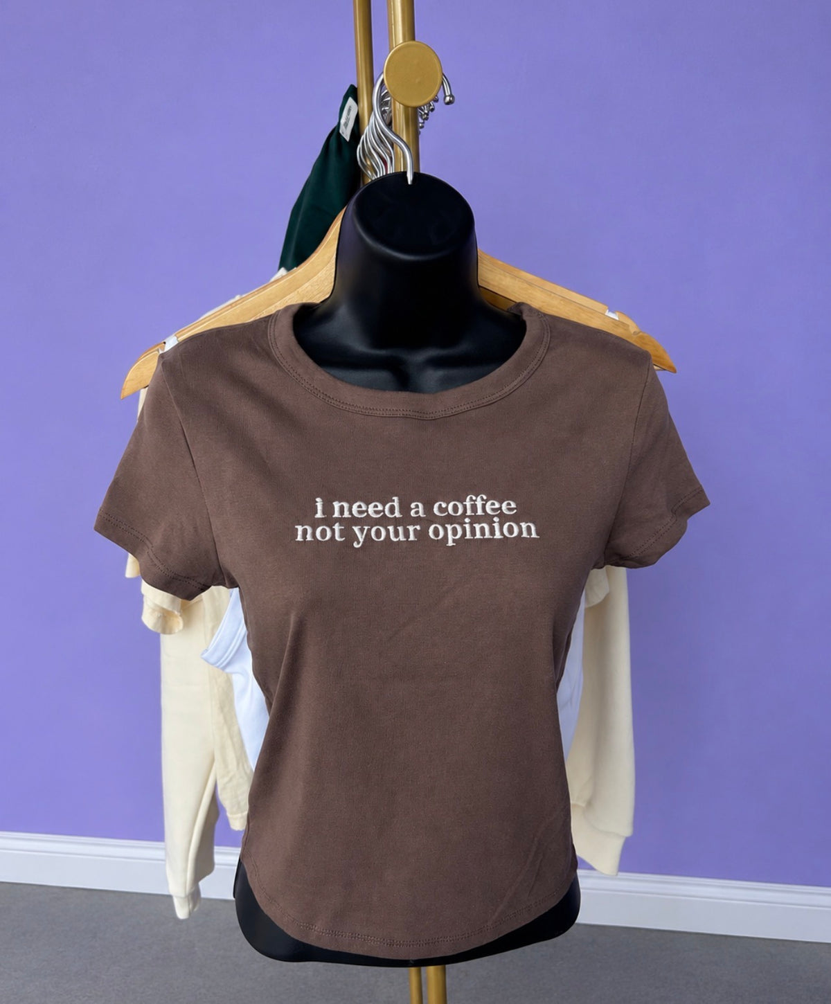 I need coffee baby tee